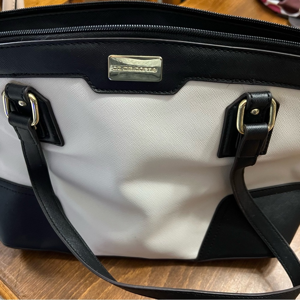Liz Claiborne Black and White Shoulder Bag
